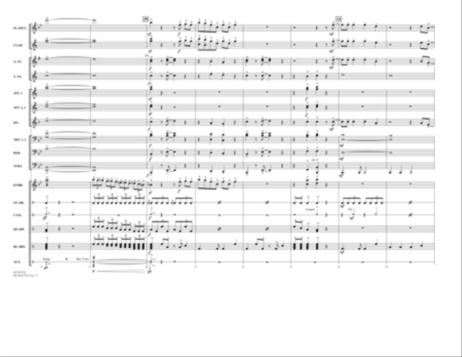 We Built This City - Full Score Marching Band scores gallery preview page 3