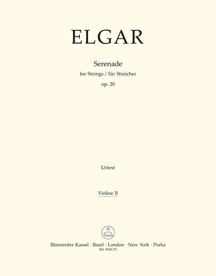 Book cover for Serenade for Strings and Winds op. 20