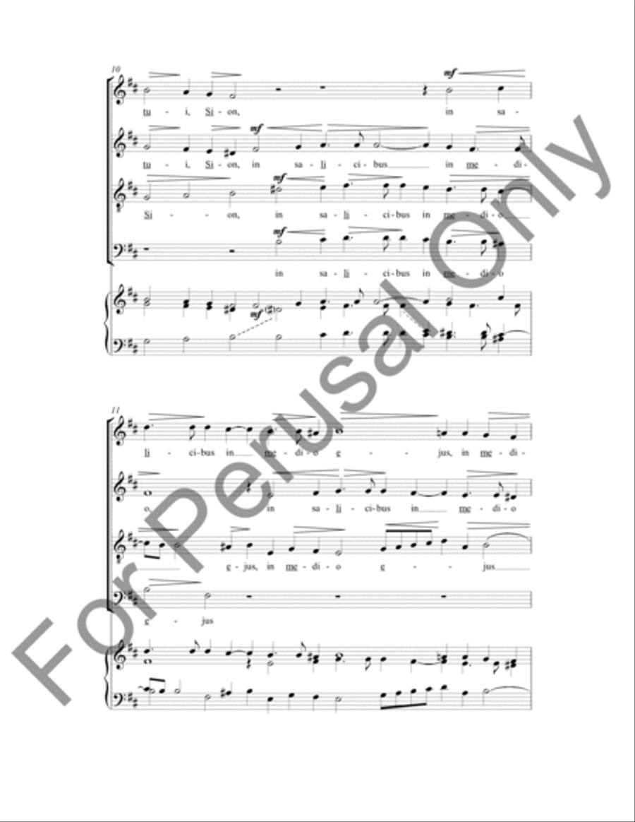 Super Flumina Babylonis 4-Part scores gallery preview page 7