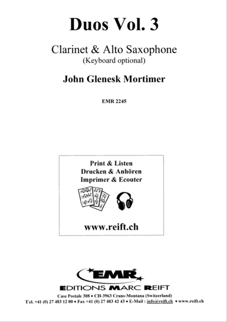 Duos Vol. 3 Woodwind Ensemble scores gallery preview page 2