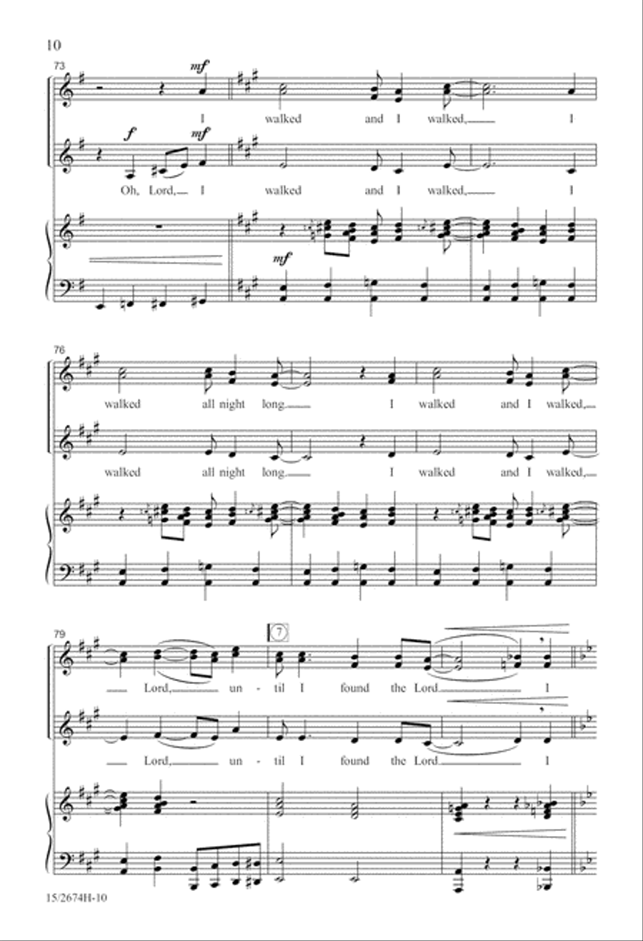 Until I Found the Lord Until I Found the Lord SSA scores gallery preview page 10