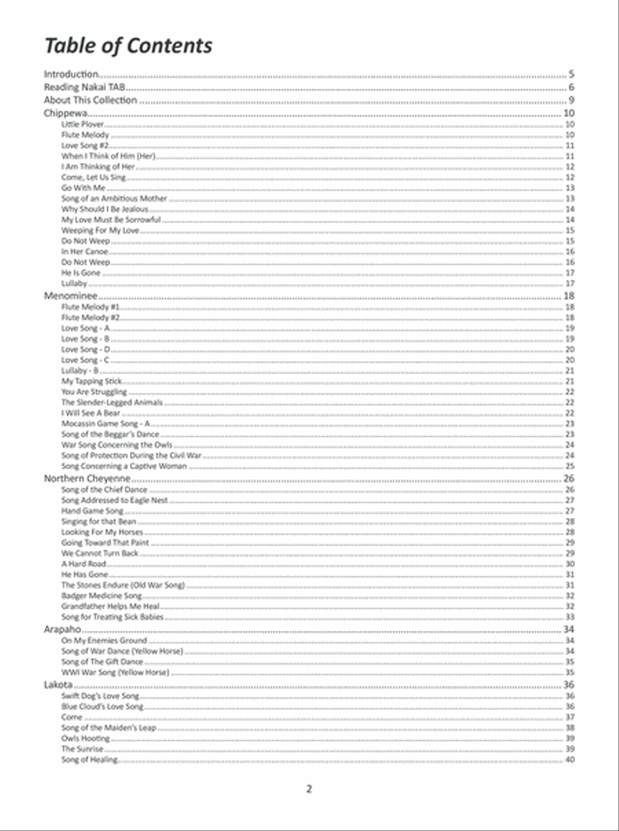 Songs of the Nations: American Indian Music Adapted for the Native American Flute Flute Solo scores gallery preview page 3