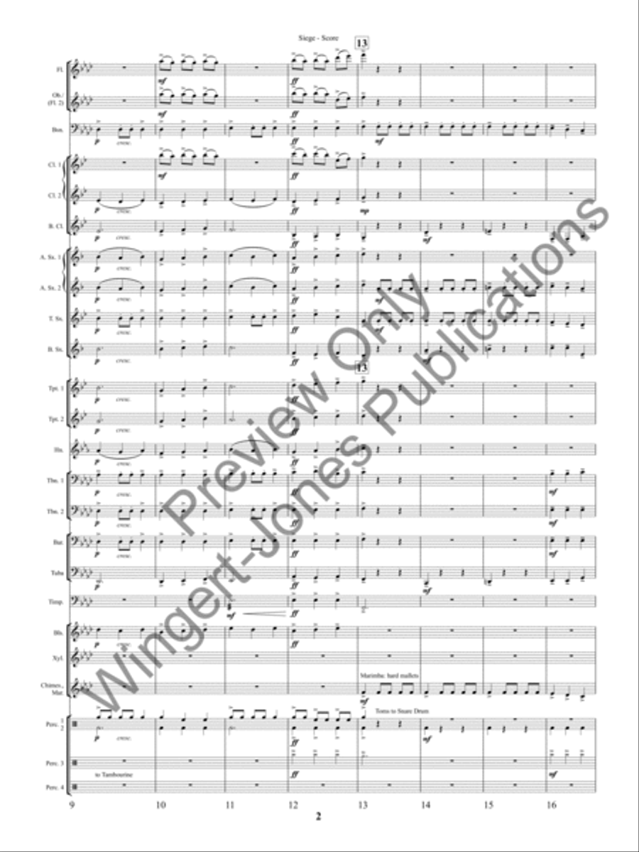 Siege (Score) Concert Band scores gallery preview page 5