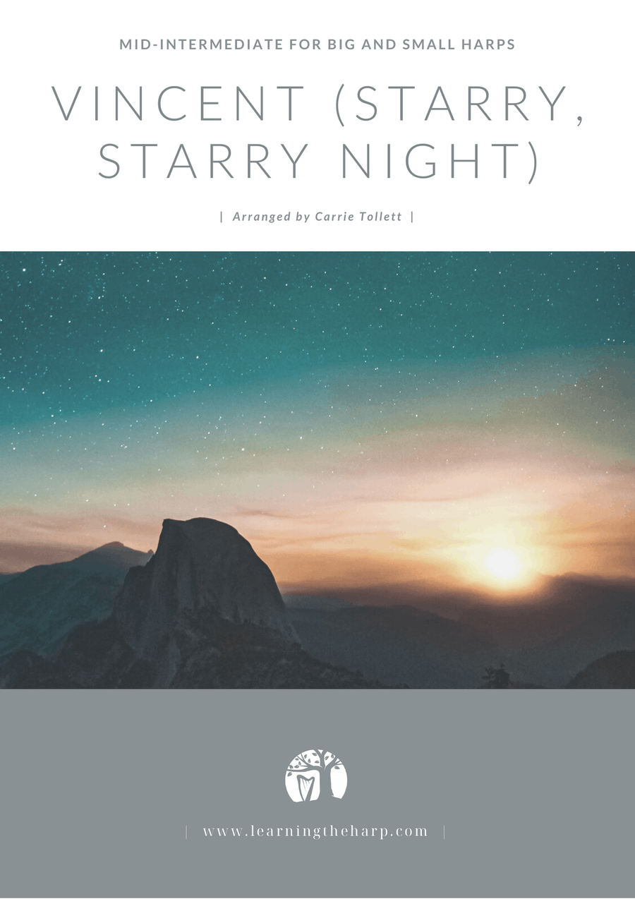 Vincent (starry Starry Night) Harp scores gallery preview page 1