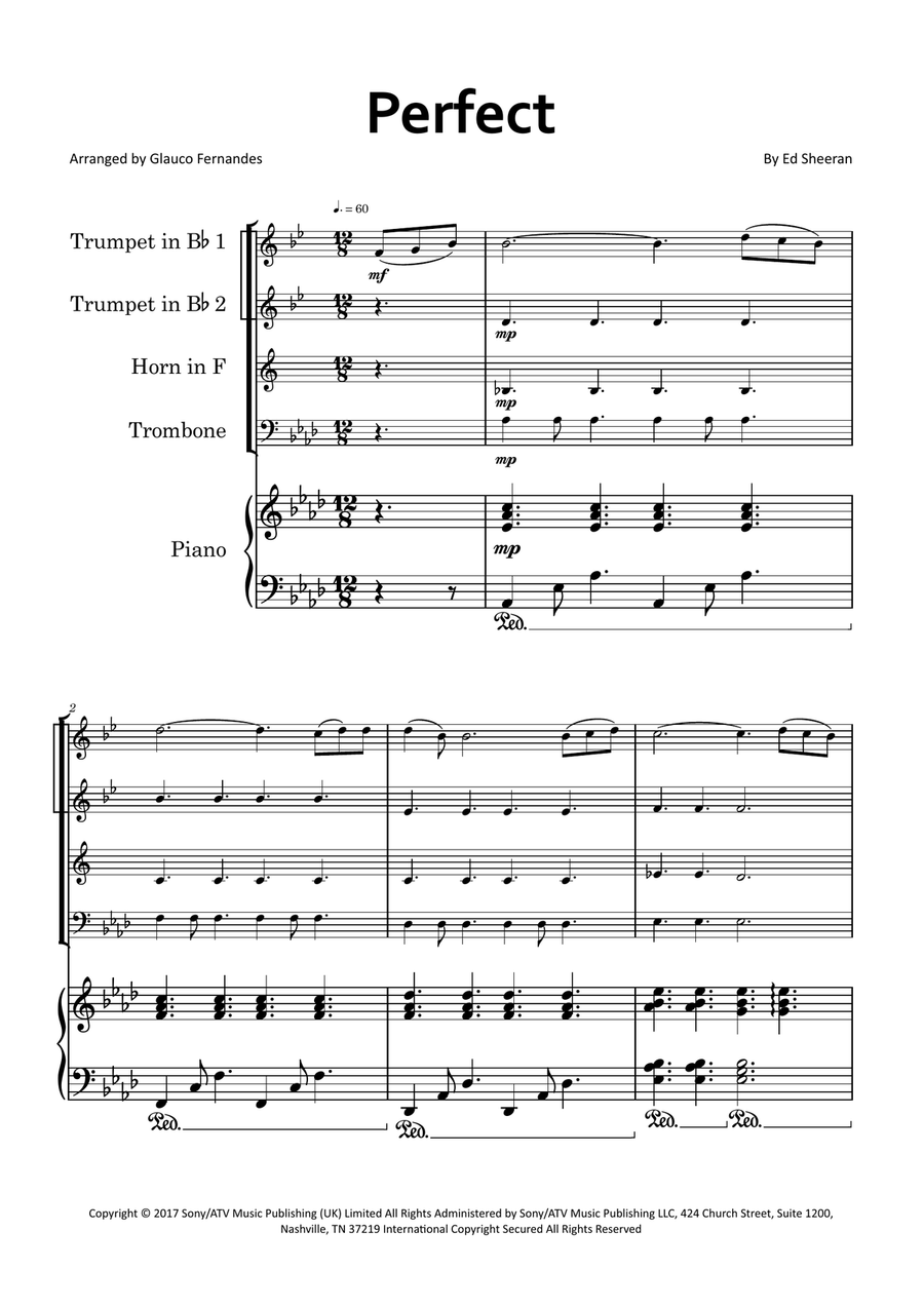 Perfect Brass Quartet scores gallery preview page 1