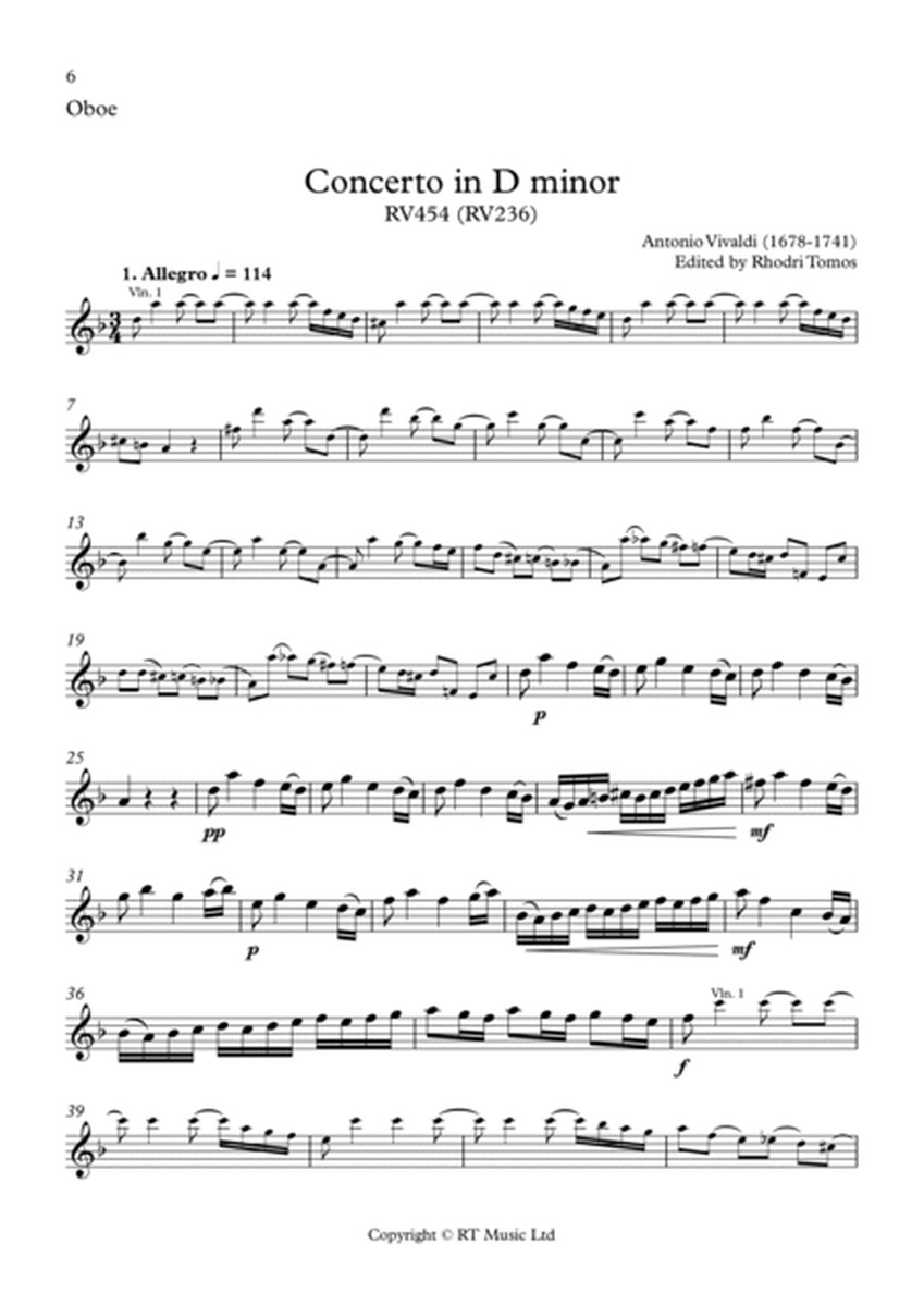 Vivaldi RV454 Concerto in D minor. Trumpet & oboe solo parts