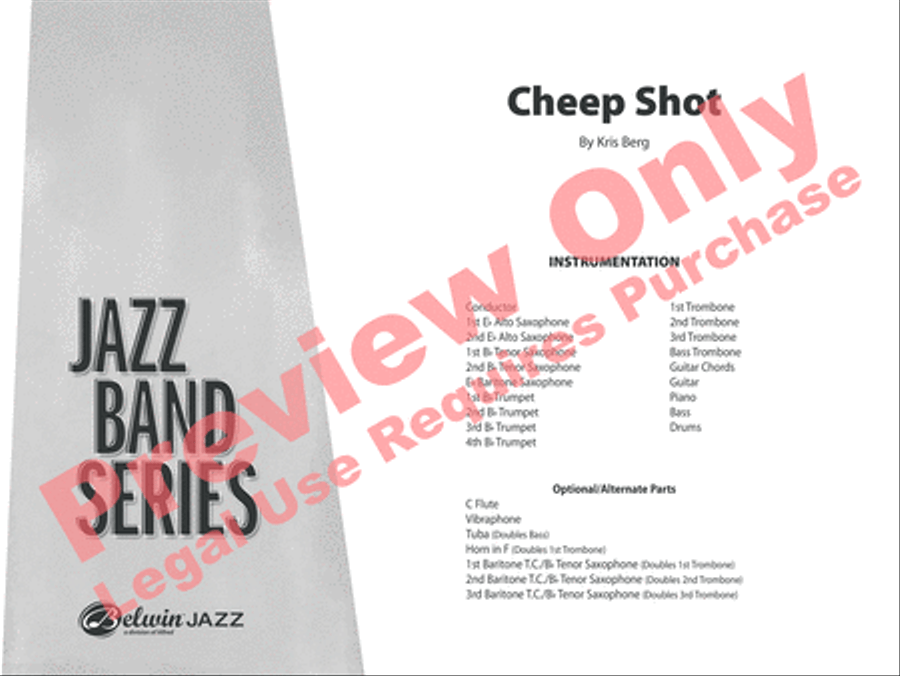 Cheep Shot Cheep Shot Jazz Ensemble scores gallery preview page 2