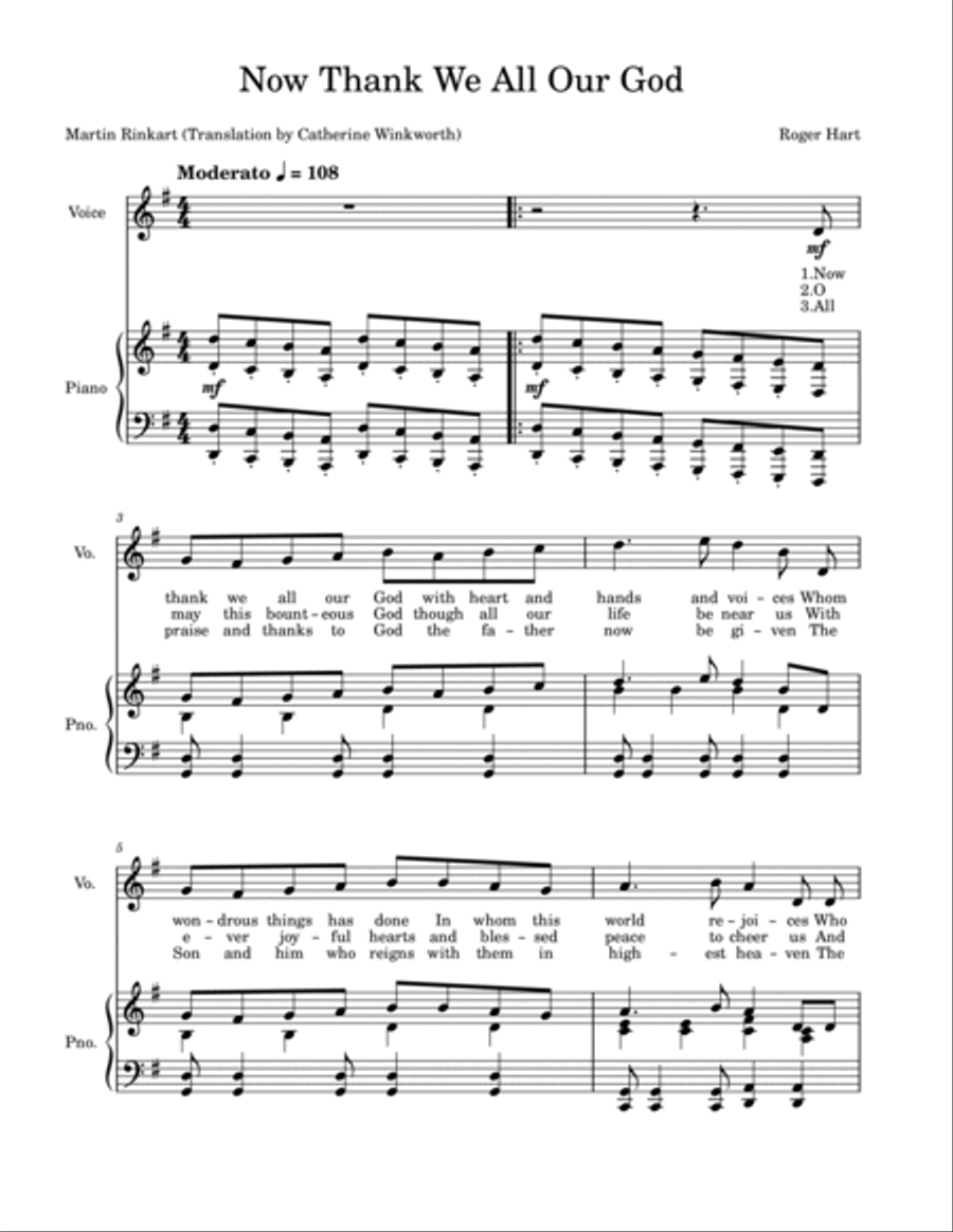 Three Harvest Hymns Voice scores gallery preview page 4