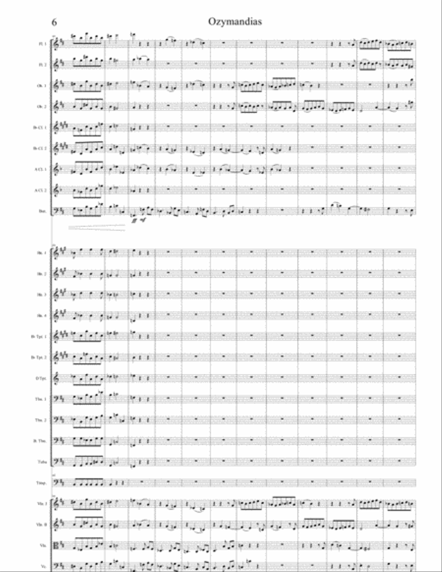 OZYMANDIAS Chamber Orchestra scores gallery preview page 6