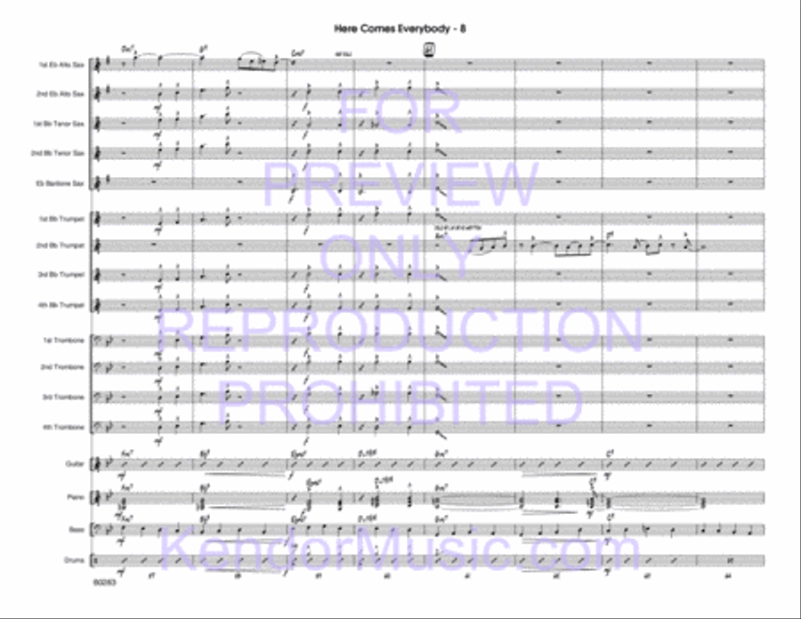 Here Comes Everybody Jazz Ensemble scores gallery preview page 9