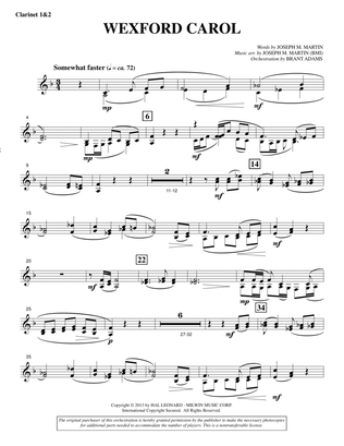 Wexford Carol (from A Symphony Of Carols) - Bb Clarinet 1,2