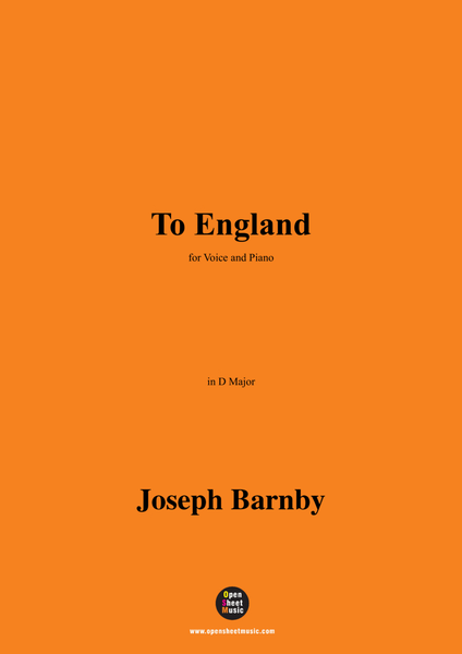Barnby-To England,in D Major