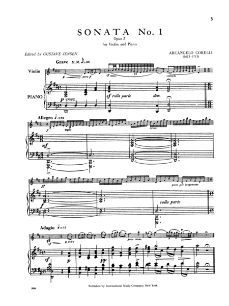 Twelve Sonatas, Opus 5: Volume I