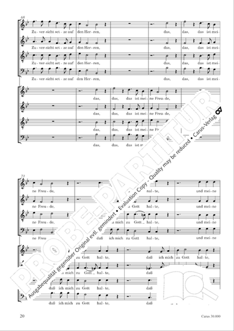 J.L. Bach: The complete motets Choir scores gallery preview page 27