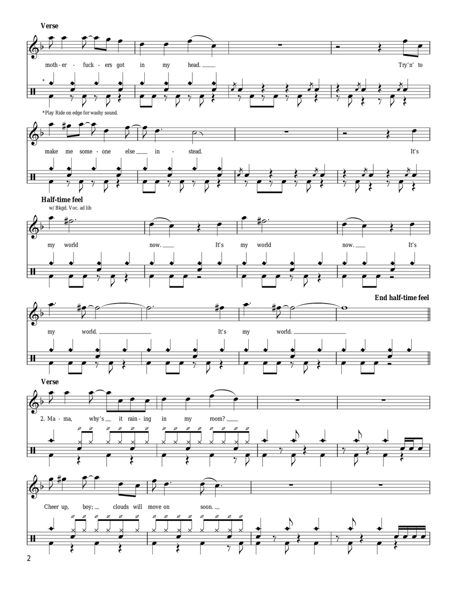 My World Drum Set scores gallery preview page 2