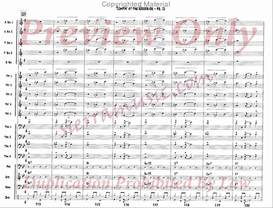 Jumpin' At The Woodside Jazz Ensemble scores gallery preview page 16