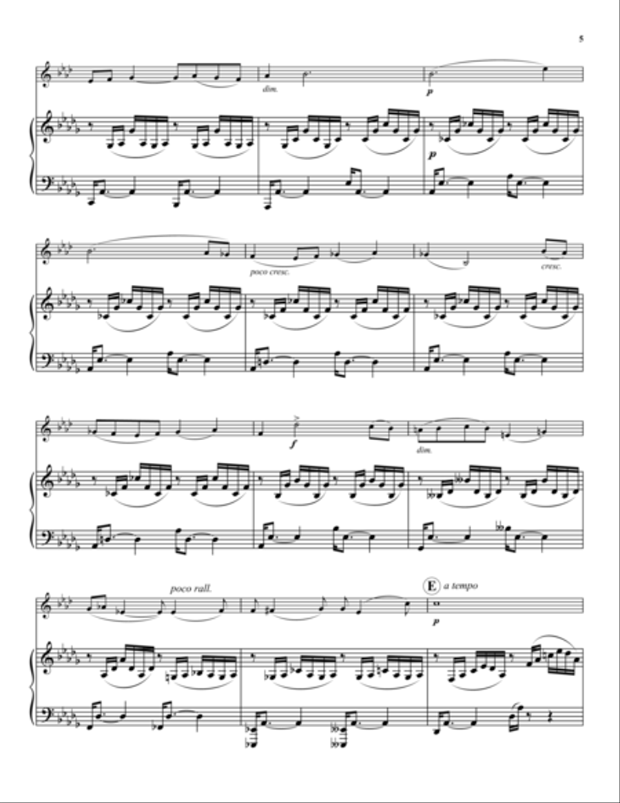 Deux Pieces Piano Accompaniment scores gallery preview page 5