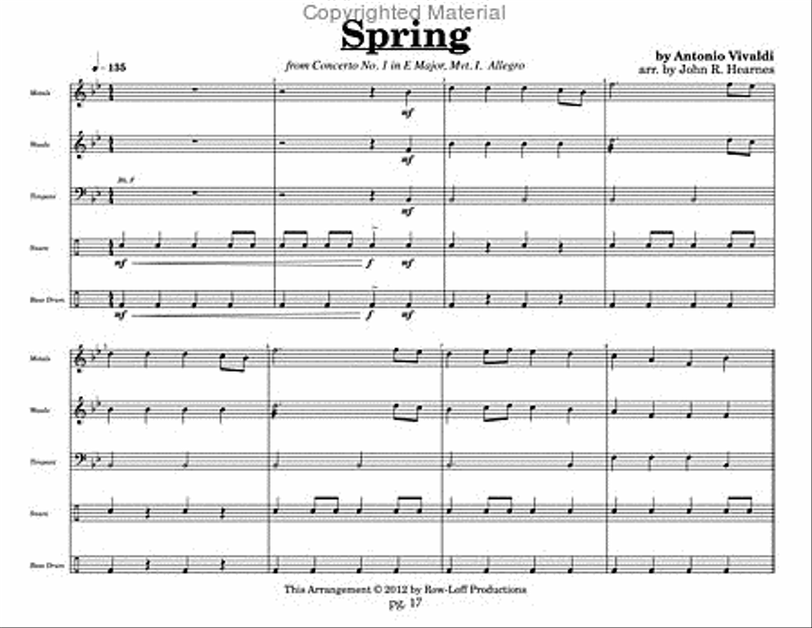 A Taste OF Classicals (Blast Off Series) Percussion Ensemble scores gallery preview page 6