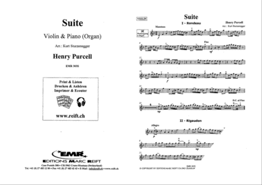 Suite Violin Solo scores gallery preview page 2