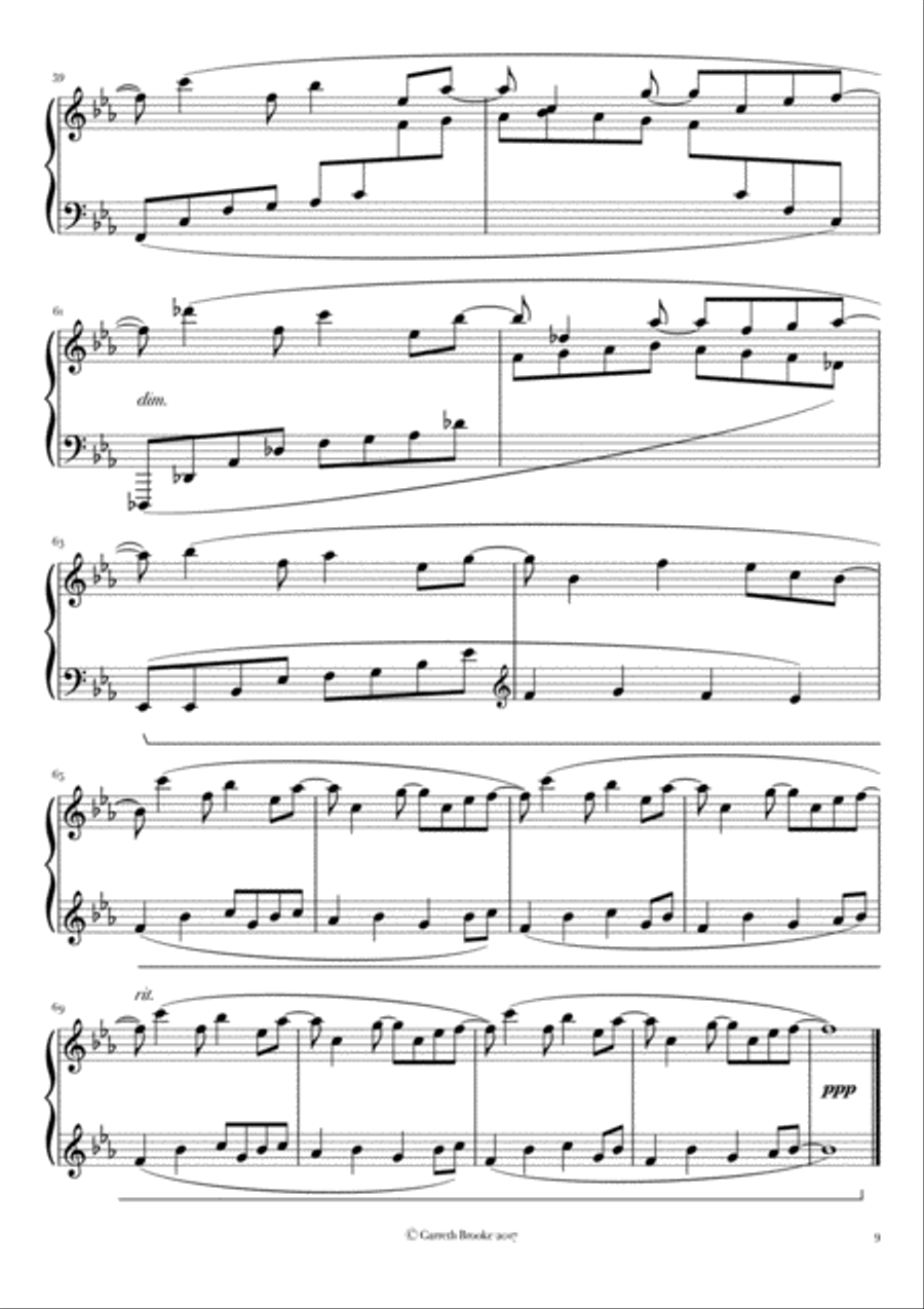 Flakes Unwatched And Improvised Piano Solo scores gallery preview page 6