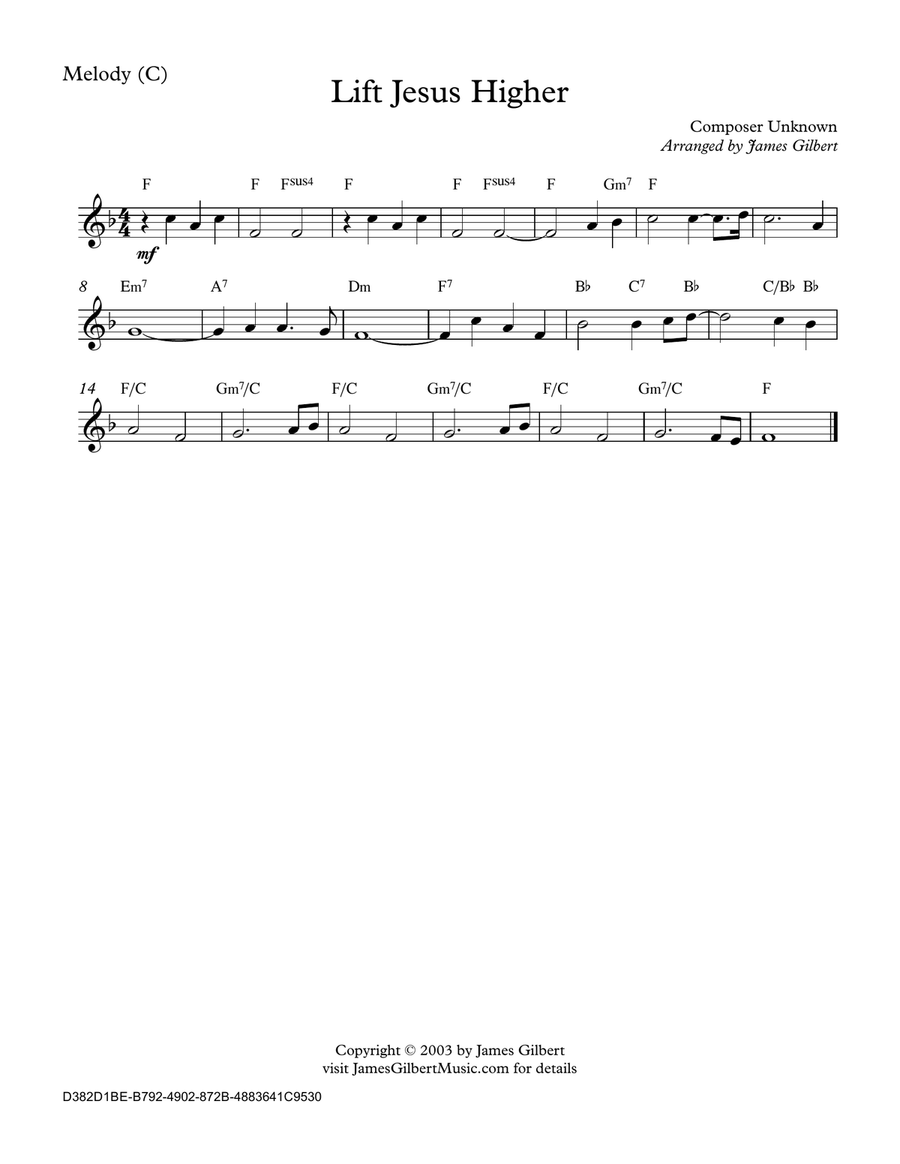 Lift Jesus Higher Small Ensemble scores gallery preview page 5