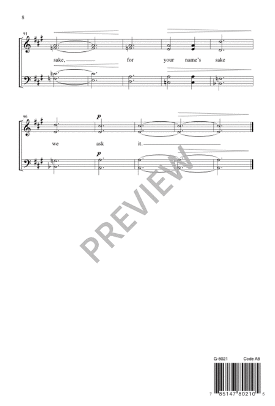 O Christ, the Master Carpenter 4-Part scores gallery preview page 8