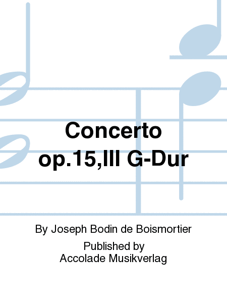 Concerto op.15,III G-Dur