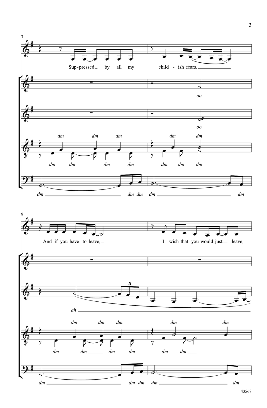 My Immortal by Ben Moody A Cappella - Digital Sheet Music page 2