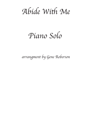 Abide With Me. Piano Solo