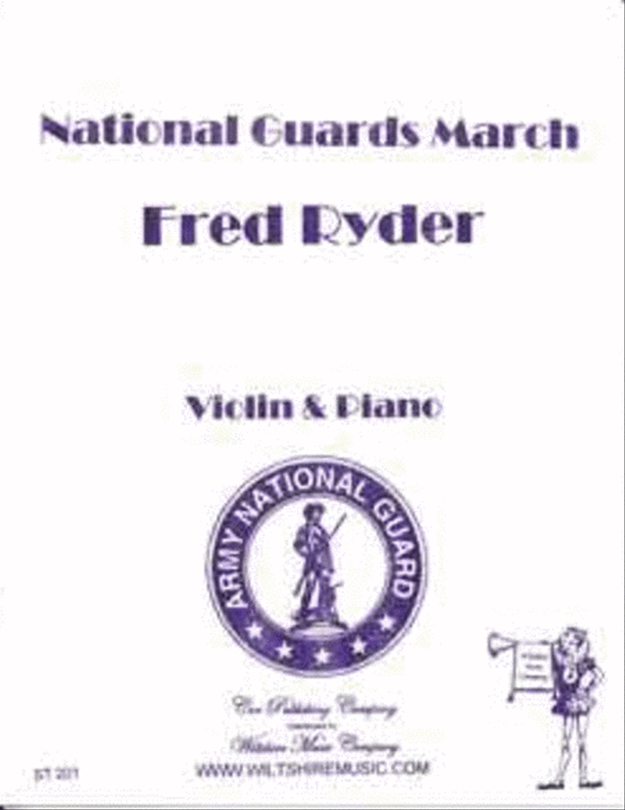 National Guards March Violin Solo scores gallery preview page 1