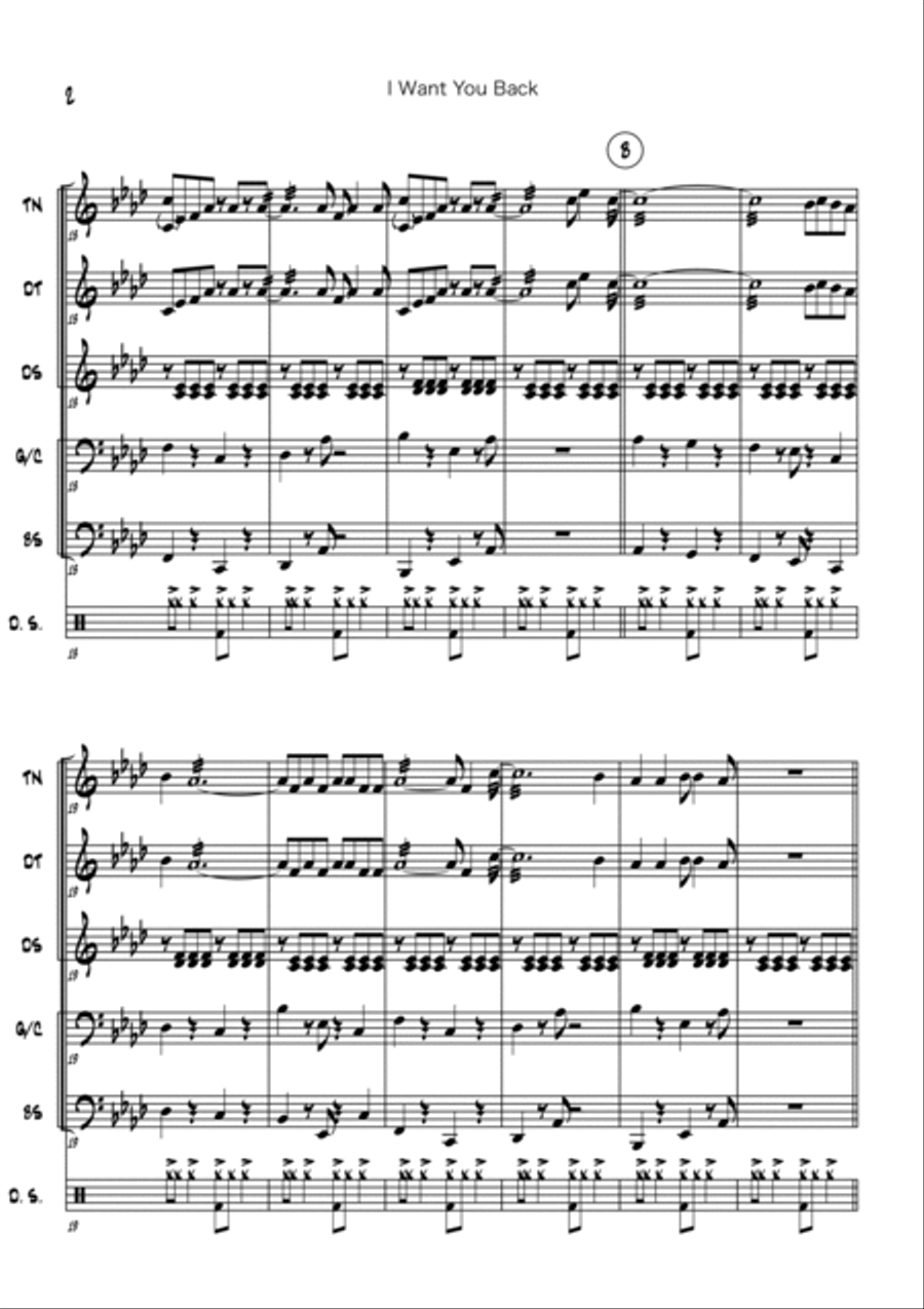 I Want You Back Large Ensemble scores gallery preview page 2