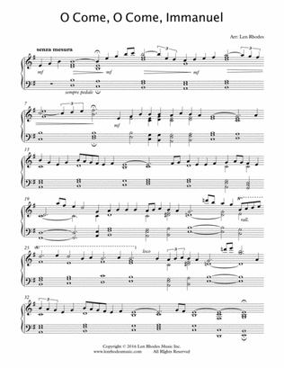 O Come, O Come Immanuel (Emmanuel) - a Contemporary Interpretation for Piano Solo