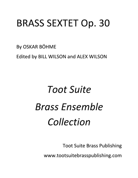 Brass Sextet, Opus 30 image number null