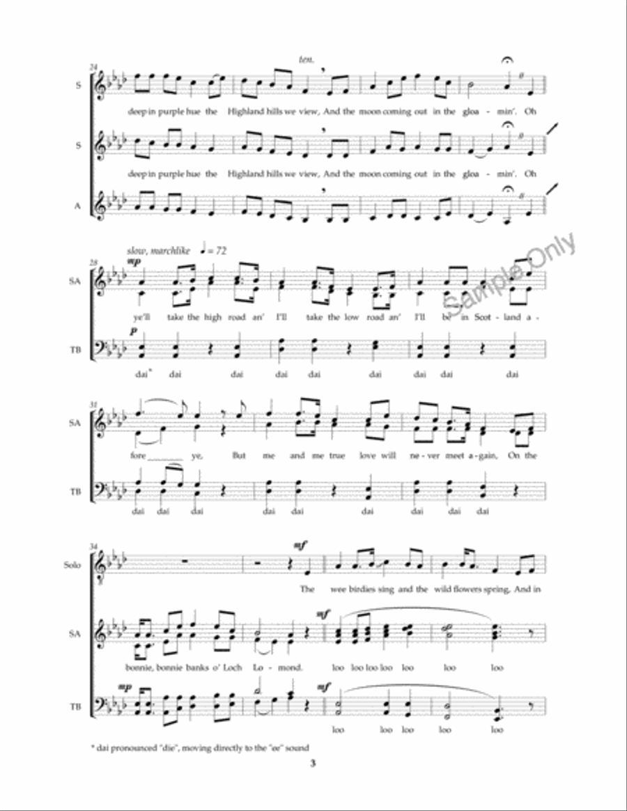 Loch Lomond Loch Lomond 4-Part scores gallery preview page 4