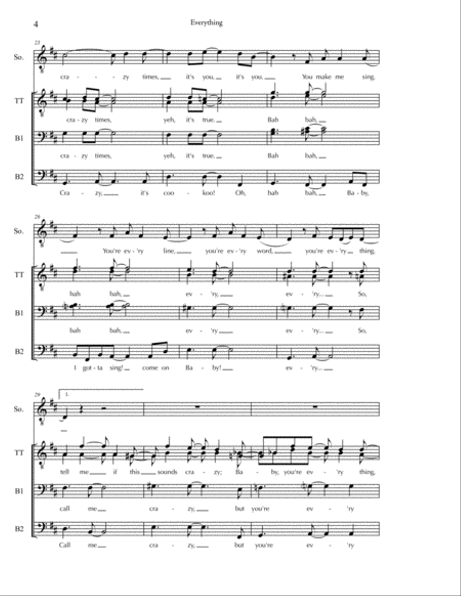 Everything Everything High Voice scores gallery preview page 4