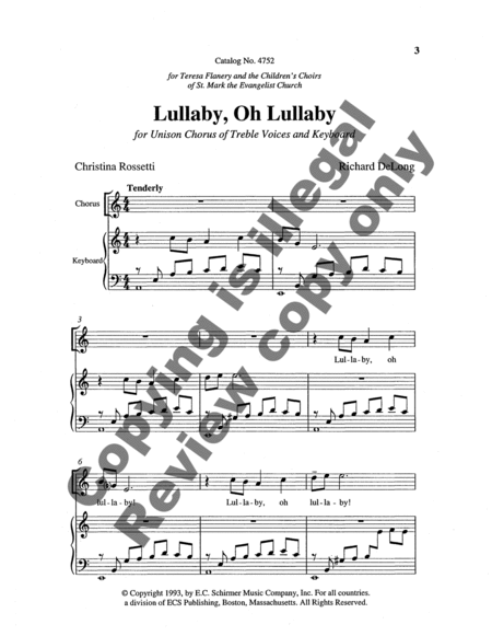 Lullaby, Oh Lullaby
