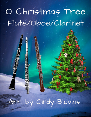 Book cover for O Christmas Tree, Flute, Oboe and Clarinet