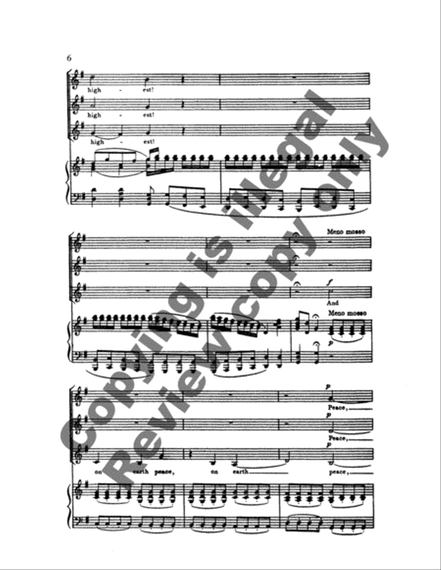 Glory to God in the Highest SSA scores gallery preview page 6