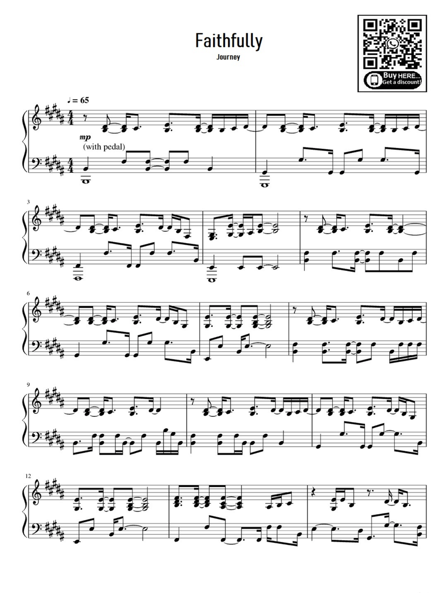 Faithfully Easy Piano scores gallery preview page 1