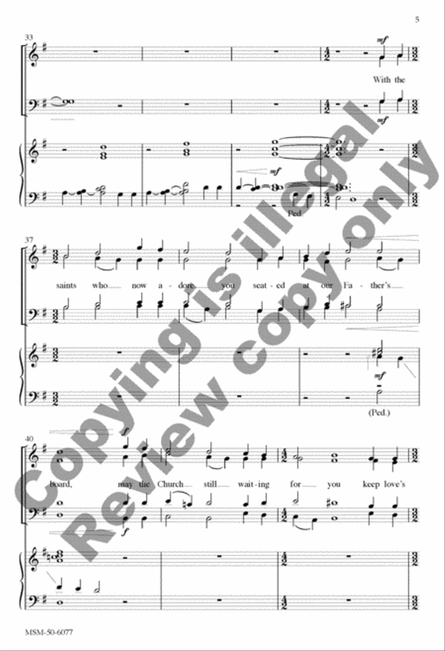 For the Bread Which You Have Broken 4-Part scores gallery preview page 11