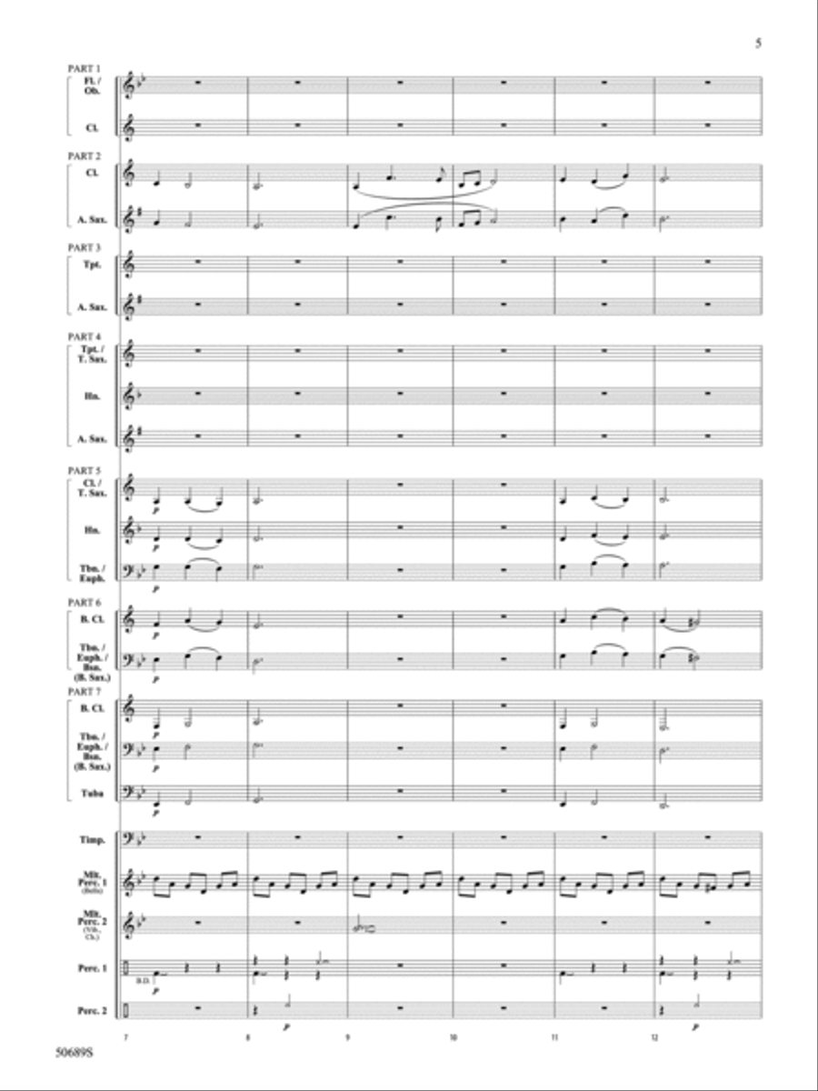 Among the Clouds: Score Among the Clouds: Score Concert Band scores gallery preview page 5