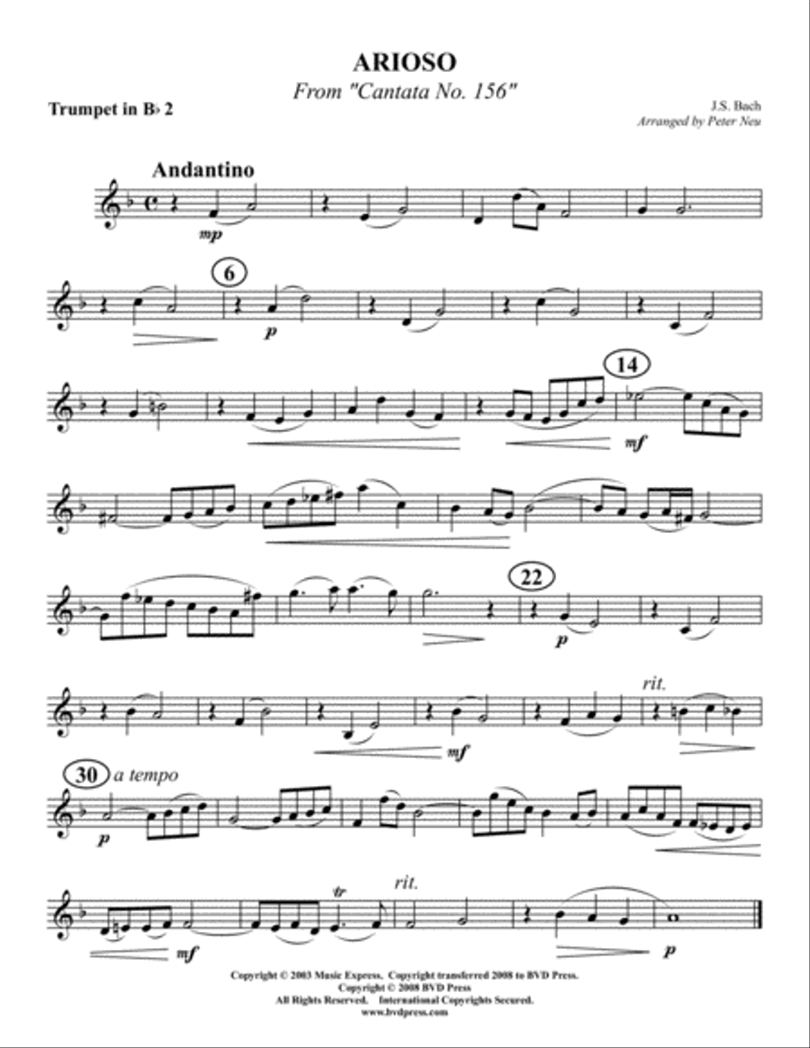 Arioso Brass Quartet scores gallery preview page 4