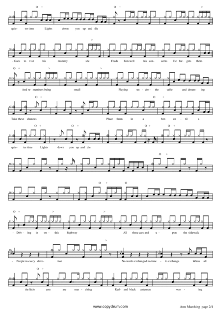 Ants Marching Drum Set scores gallery preview page 2