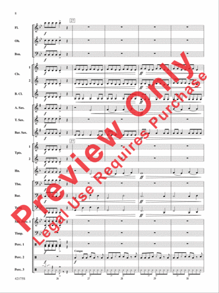 Hyperdrive Concert Band scores gallery preview page 8