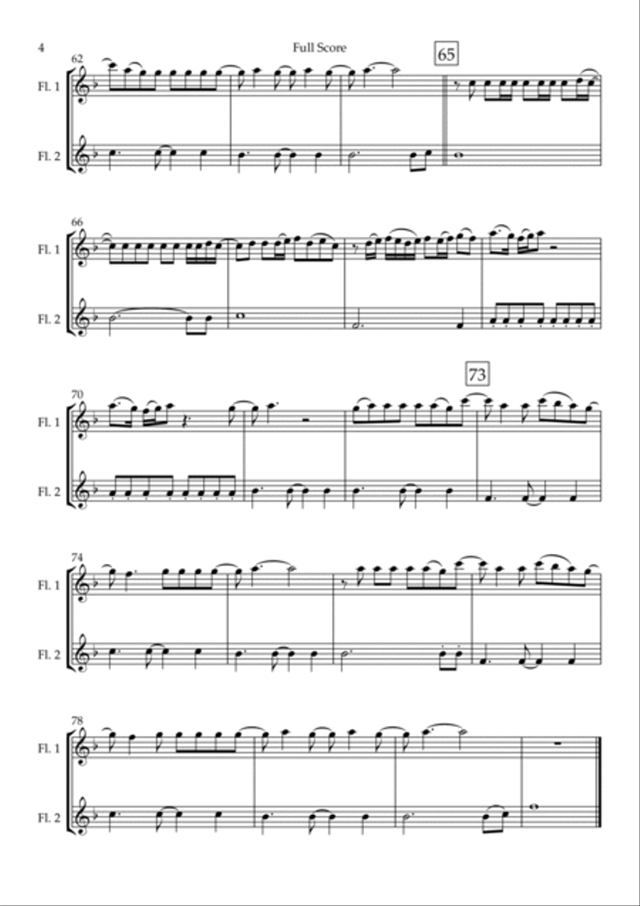 Empire State Of Mind Flute Duet scores gallery preview page 4
