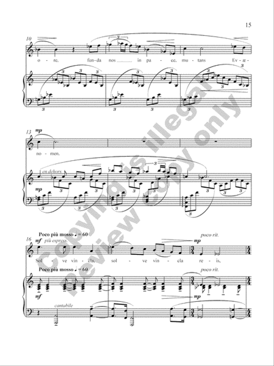 In Time of War: Prayers and Meditations Piano, Vocal scores gallery preview page 14
