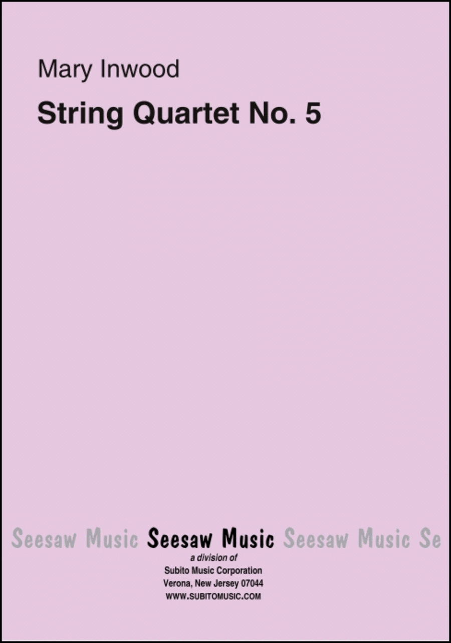 String Quartet No. 5 String Quartet scores gallery preview page 1