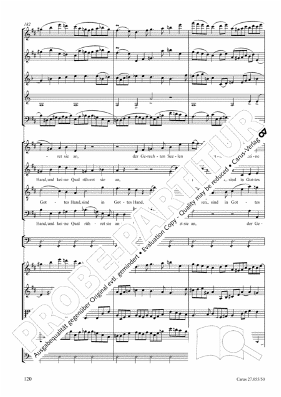 Ein Deutsches Requiem (German Requiem) 4-Part scores gallery preview page 127