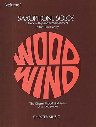 Book cover for Tenor Saxophone Solos Volume 1
