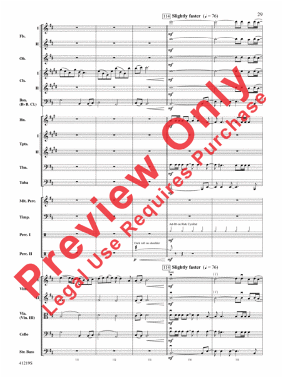Led Zeppelin Reunion Full Orchestra scores gallery preview page 30